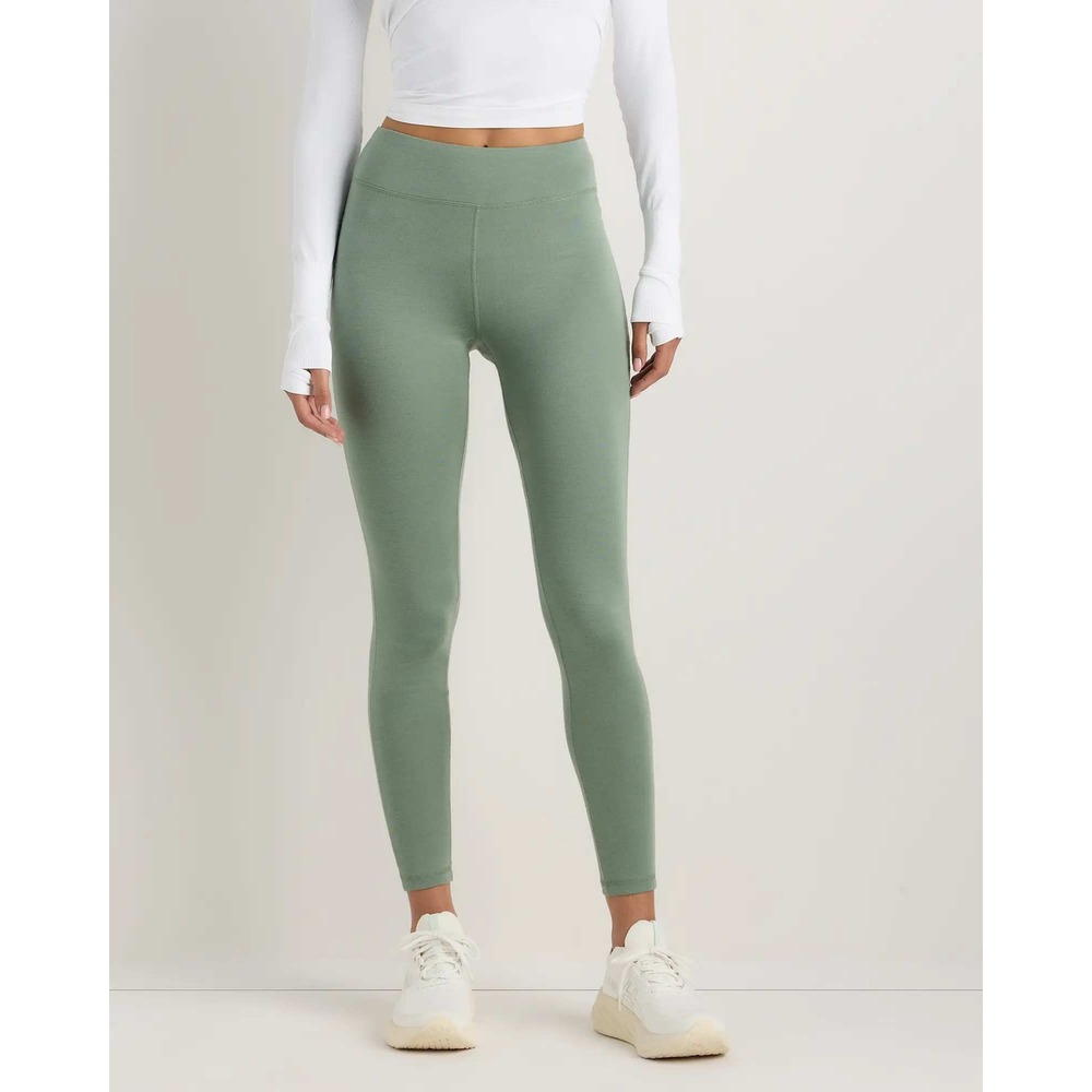 Quince Merino Wool Cold Weather Base Layer Leggings Sea Spray Green Large NWT